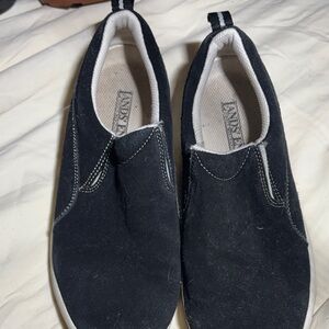 Lands' End Men's Black Slip-On Loafers
